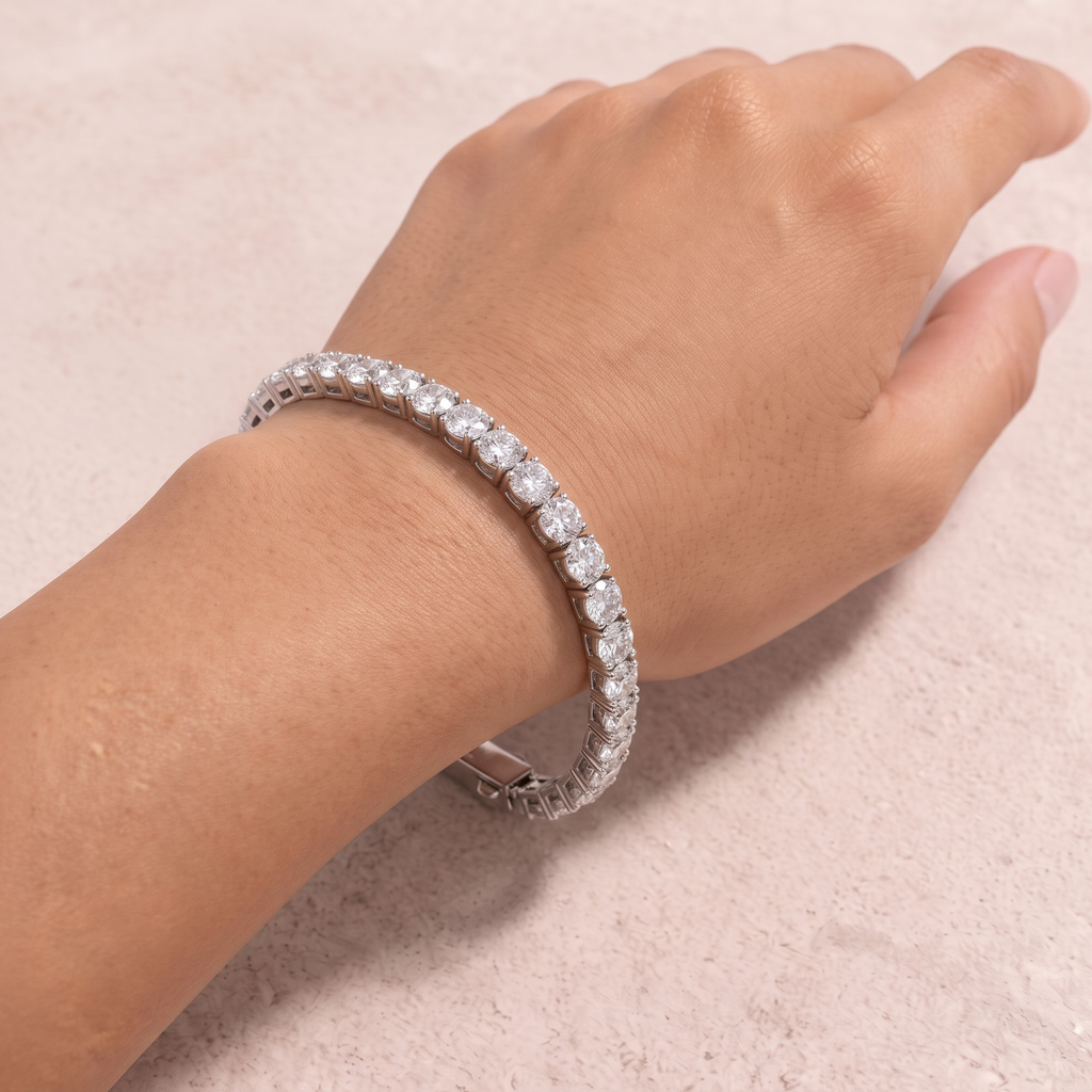18k White Gold Diamond Emelia Bracelet