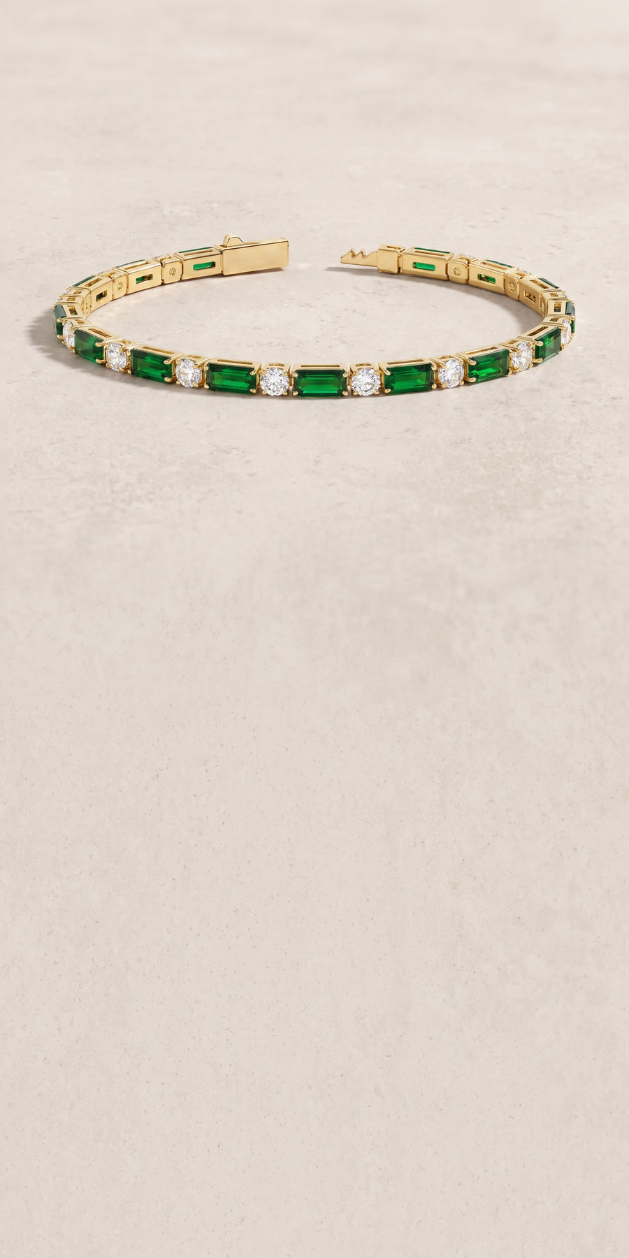 18k Gold Emerald Folia Bracelet