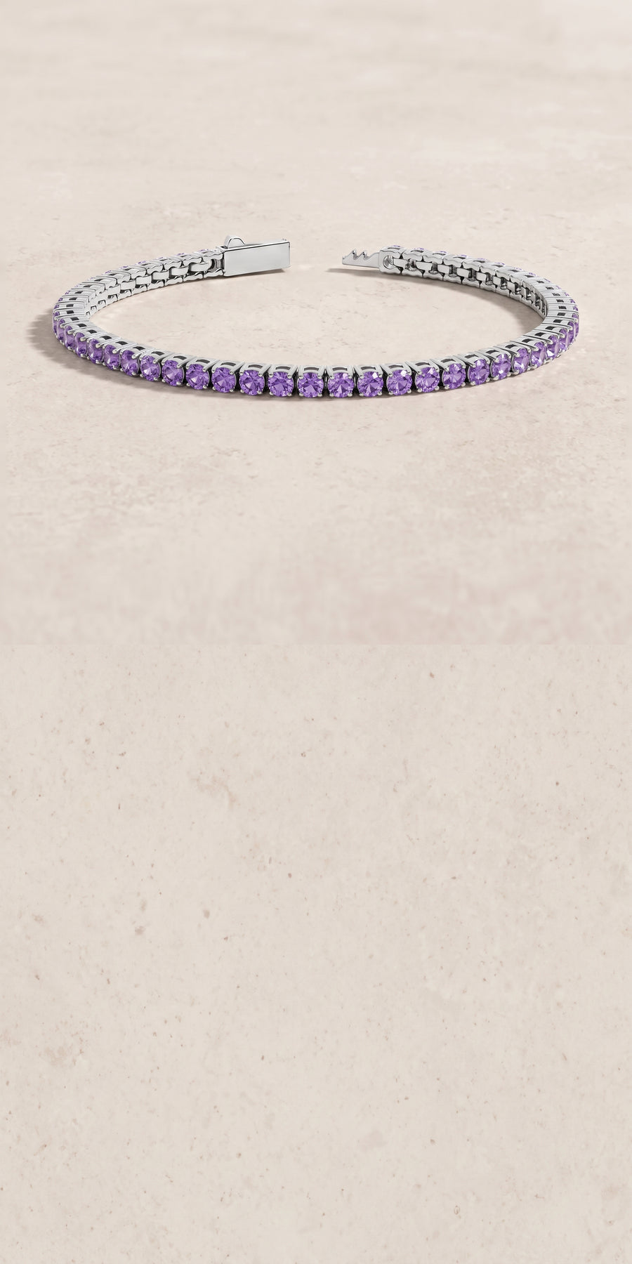 18k White Gold Amethyst Galaxia Bracelet
