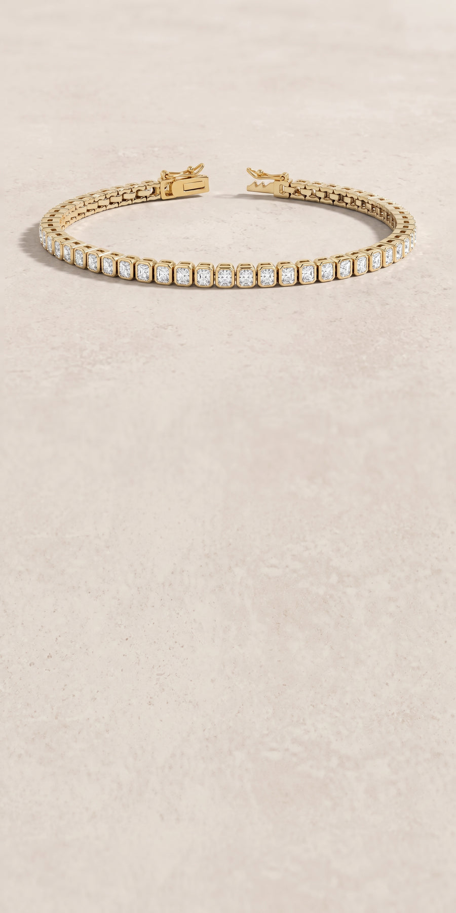 18k Gold Diamond Geo Bracelet