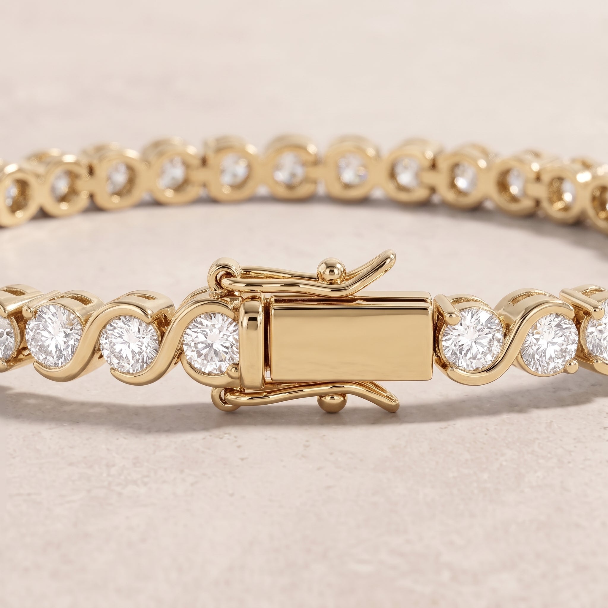 18k Gold Diamond Modulor Bracelet