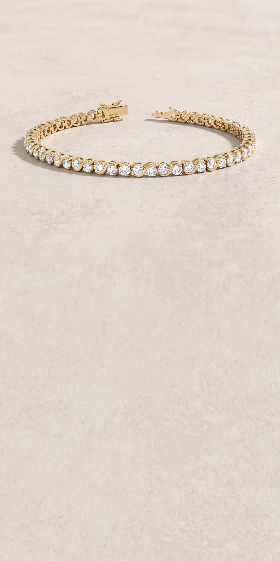 18k Gold Diamond Modulor Bracelet