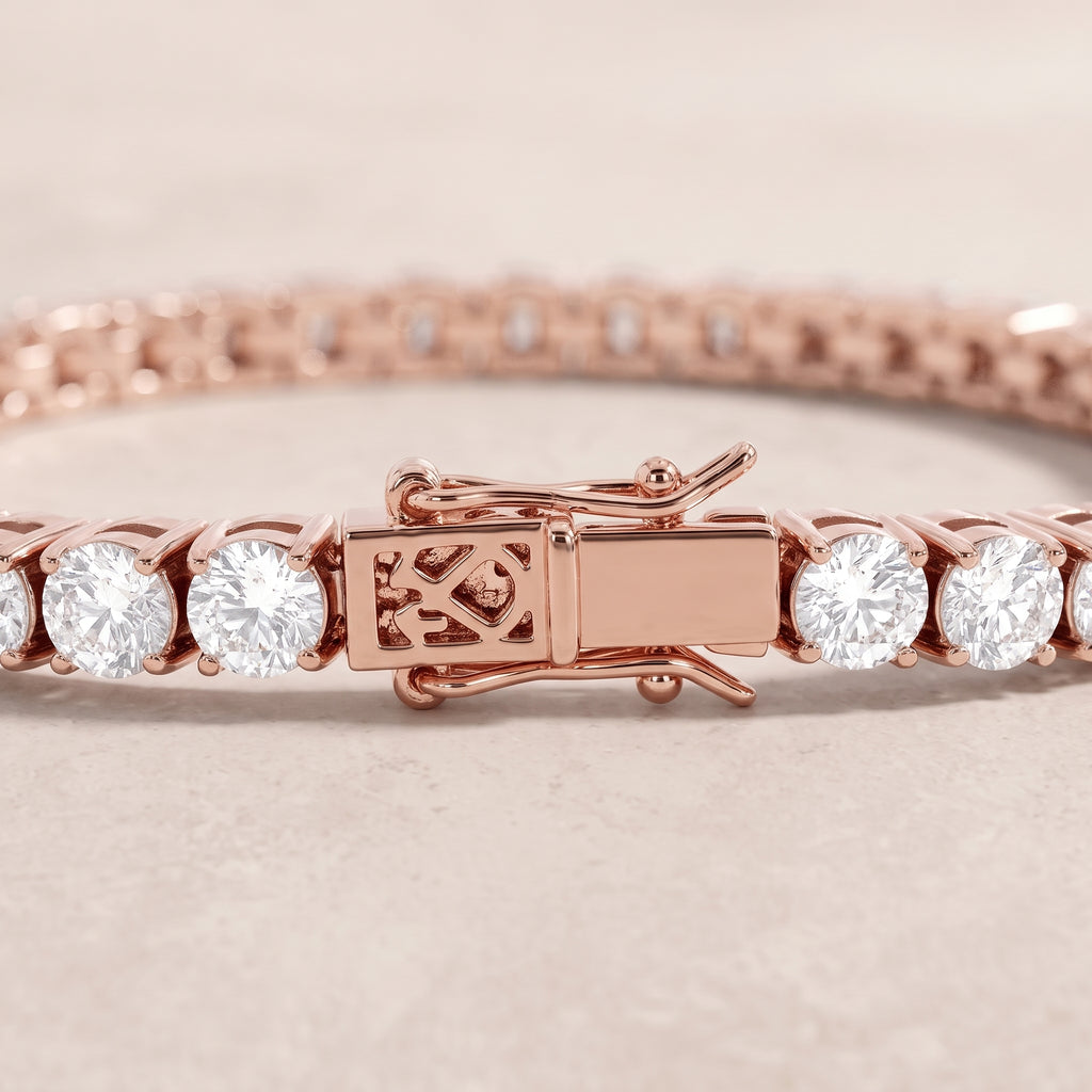 18k Rose Gold Diamond Rouge Bracelet