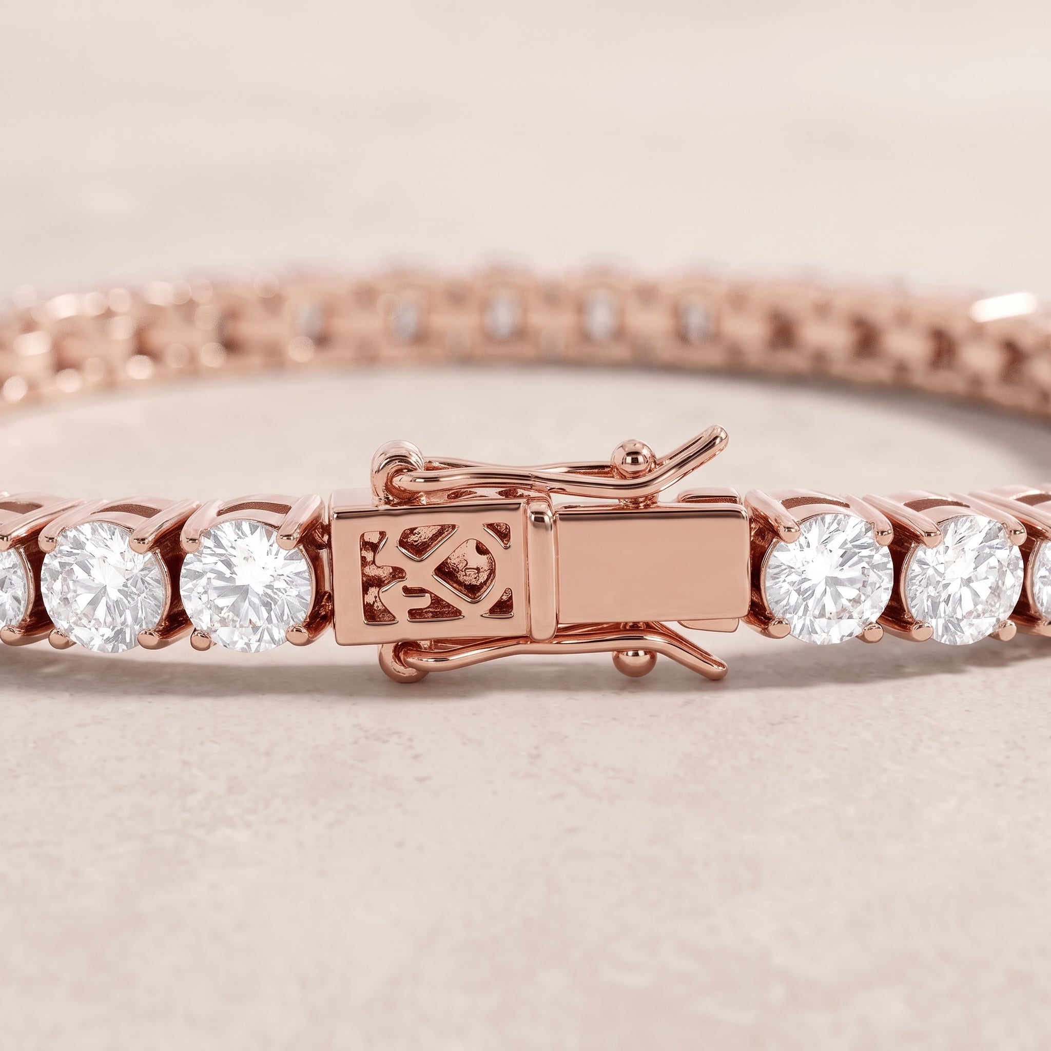 18k Rose Gold Diamond Rouge Bracelet