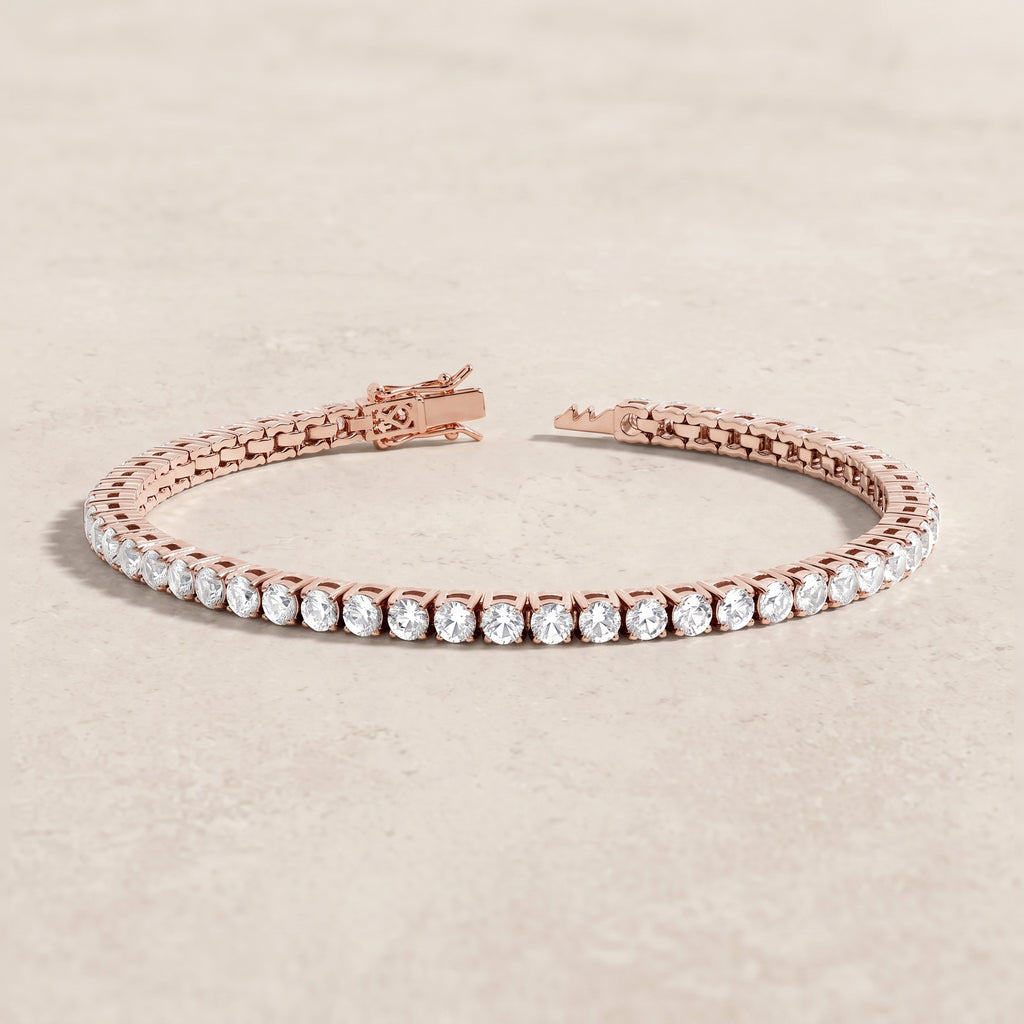 18k Rose Gold Diamond Rouge Bracelet