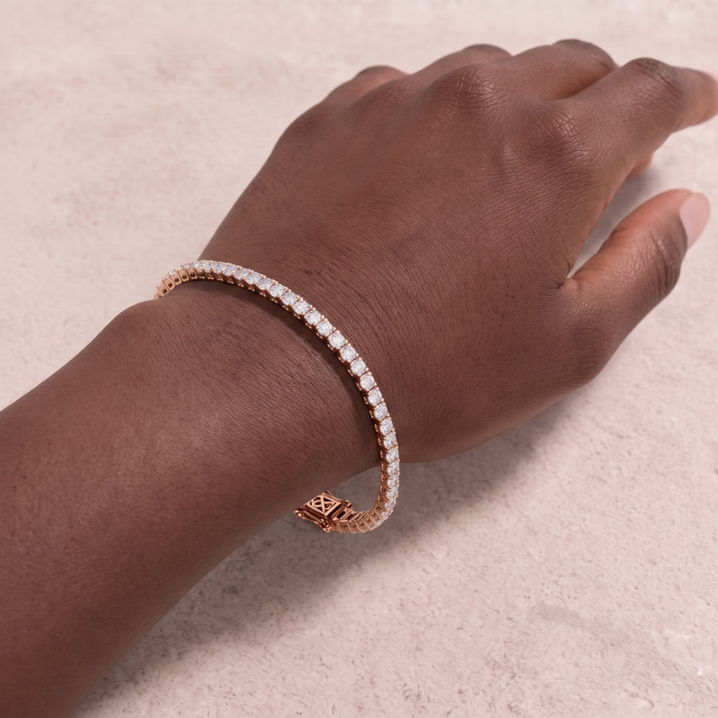 18k Rose Gold Diamond Rouge Bracelet