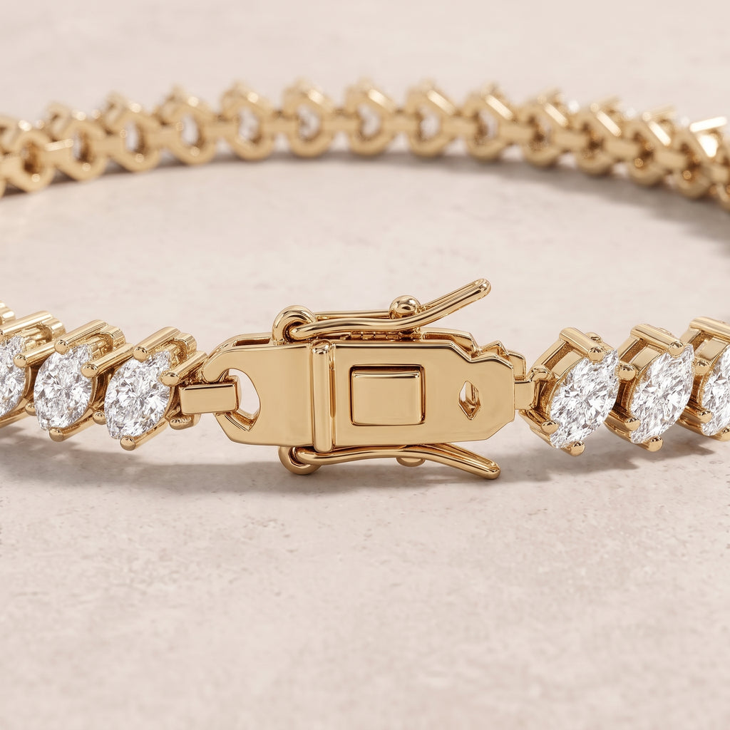 18k Gold Diamond Tessera Bracelet