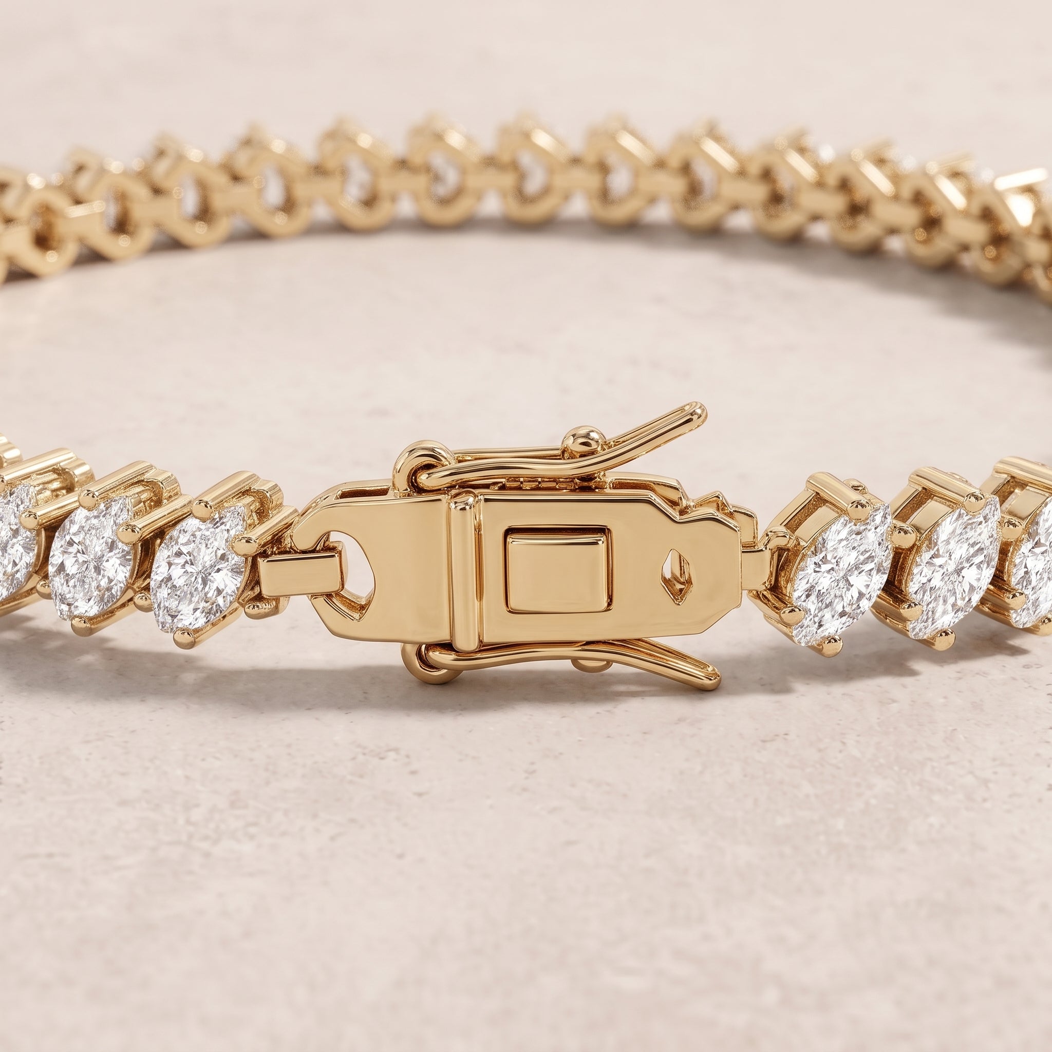 18k Gold Diamond Tessera Bracelet