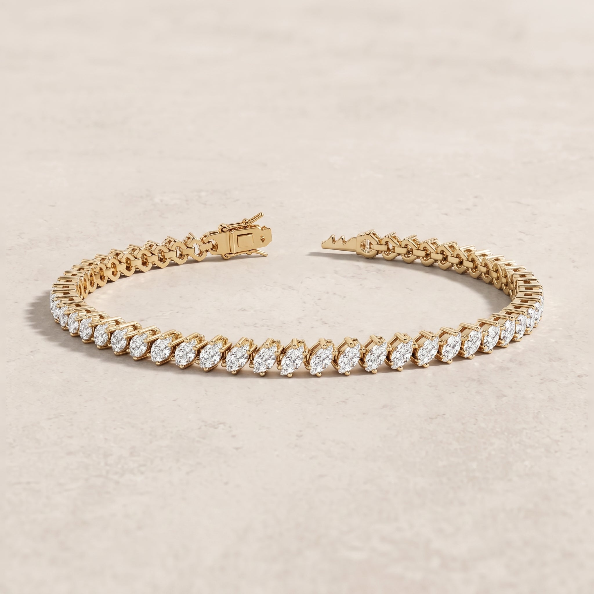 18k Gold Diamond Tessera Bracelet