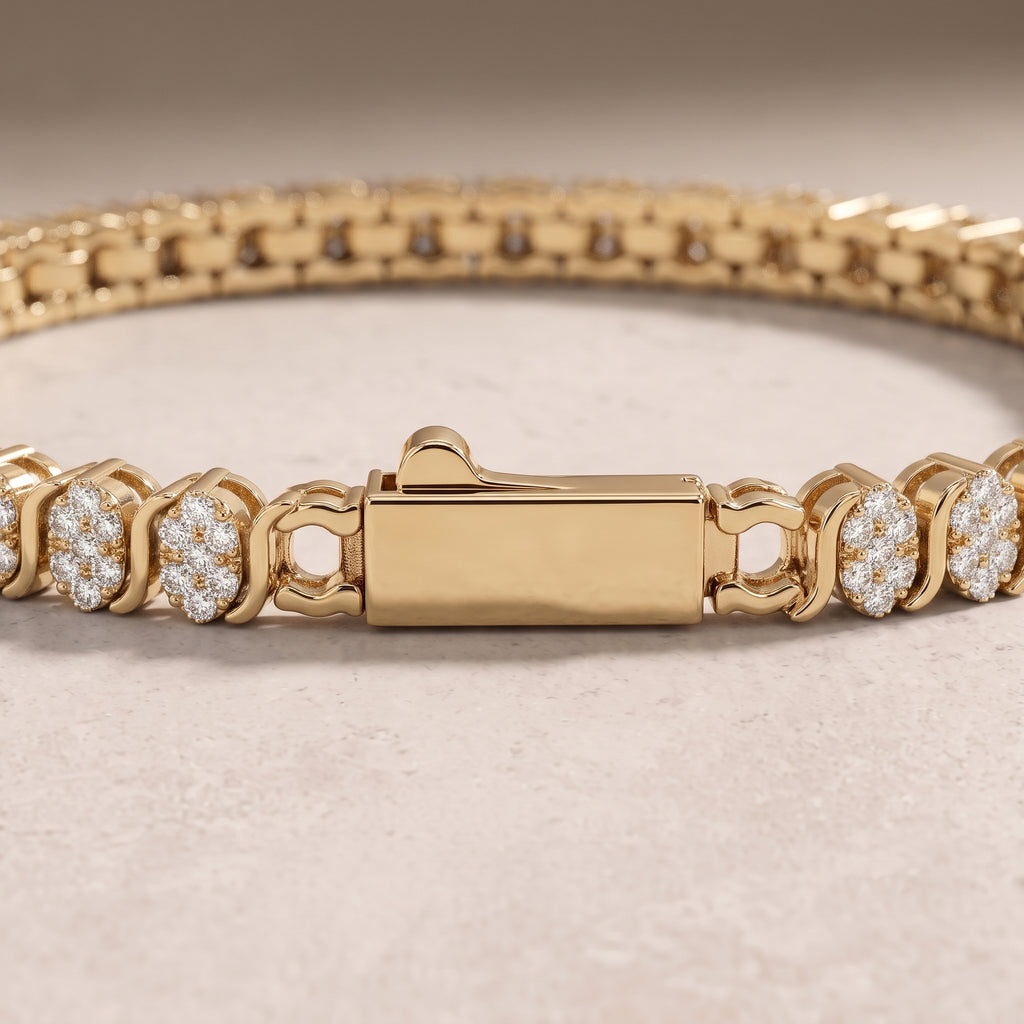 18k Gold Diamond Vertex Bracelet