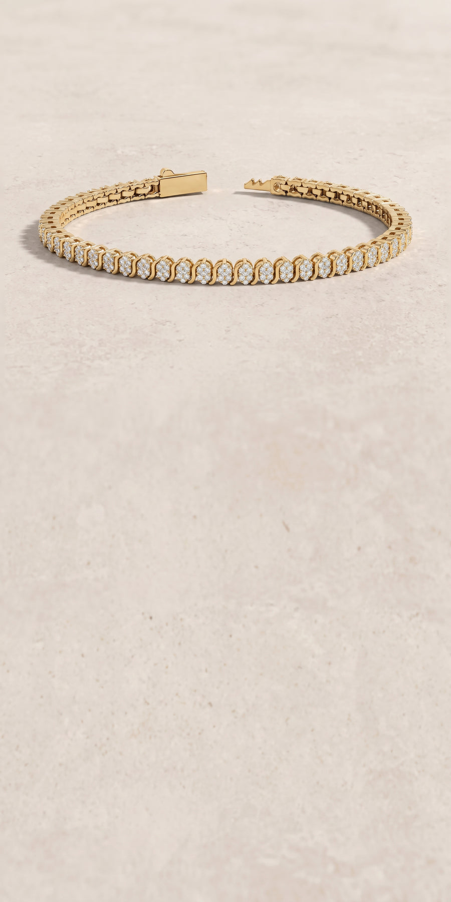 18k Gold Diamond Vertex Bracelet