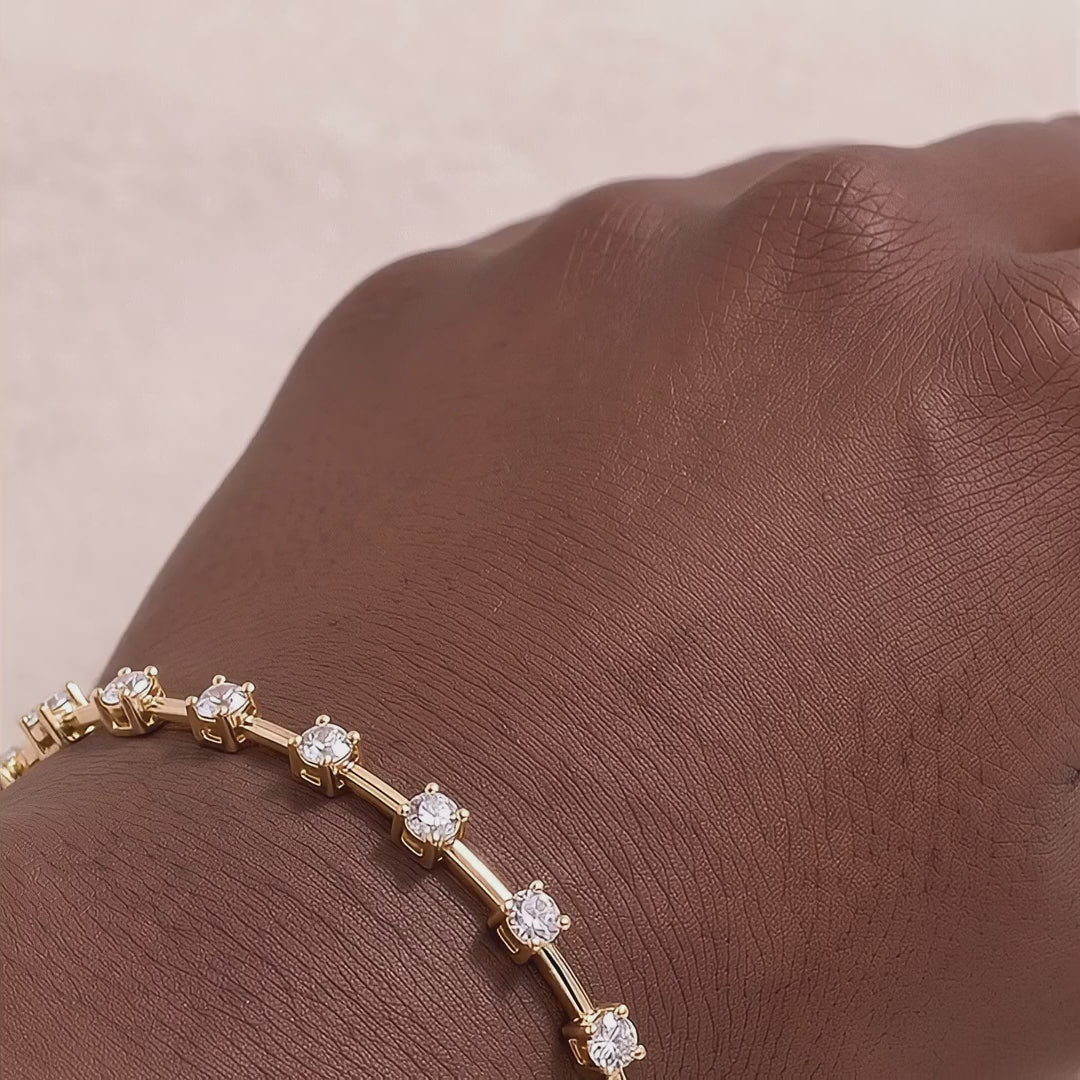 18k Gold Diamond Meridian Bracelet