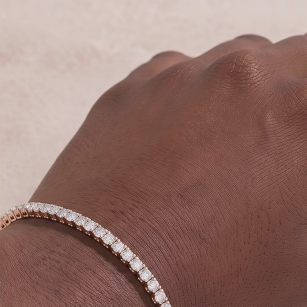 18k Rose Gold Diamond Rouge Bracelet