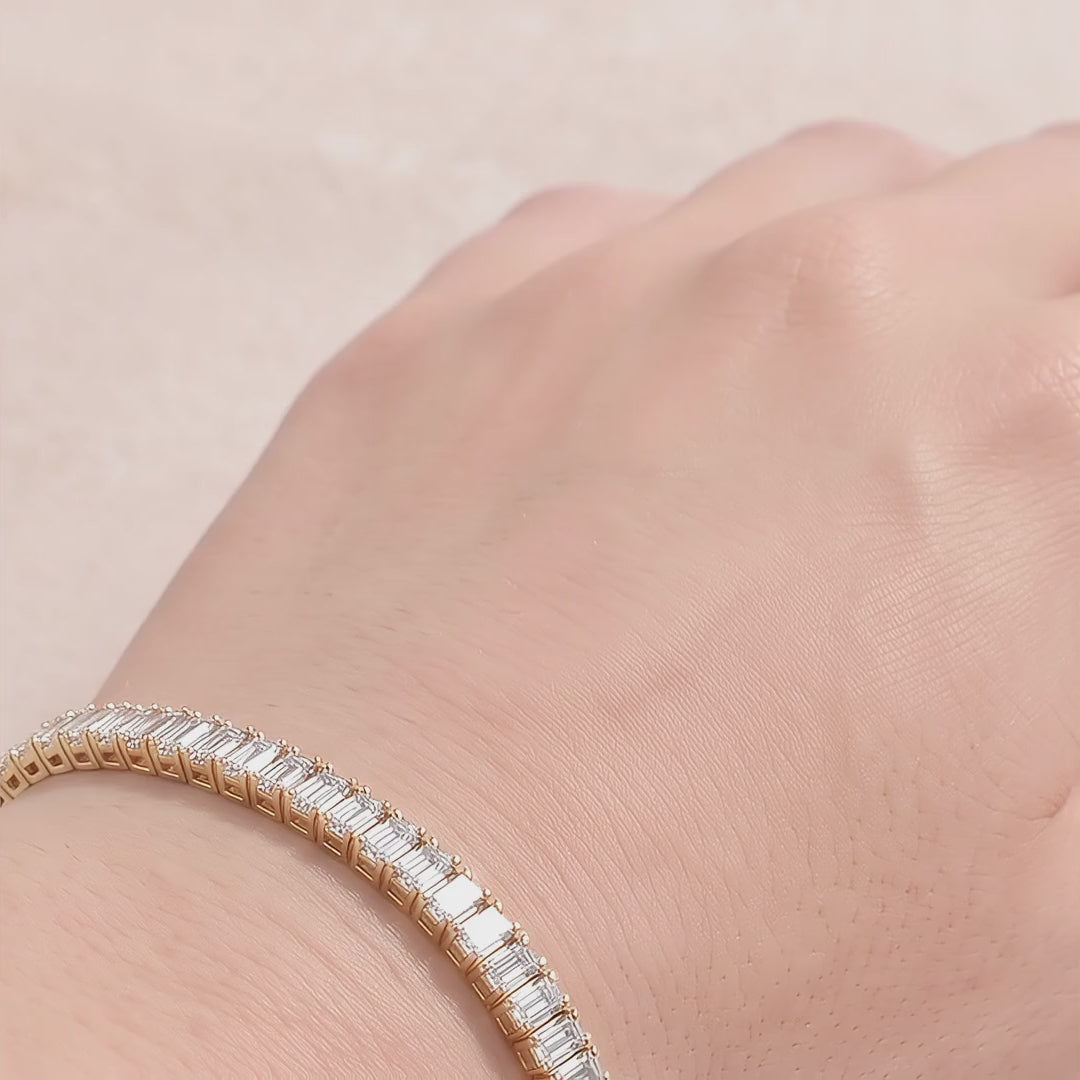 18k Gold Diamond Parquet Bracelet