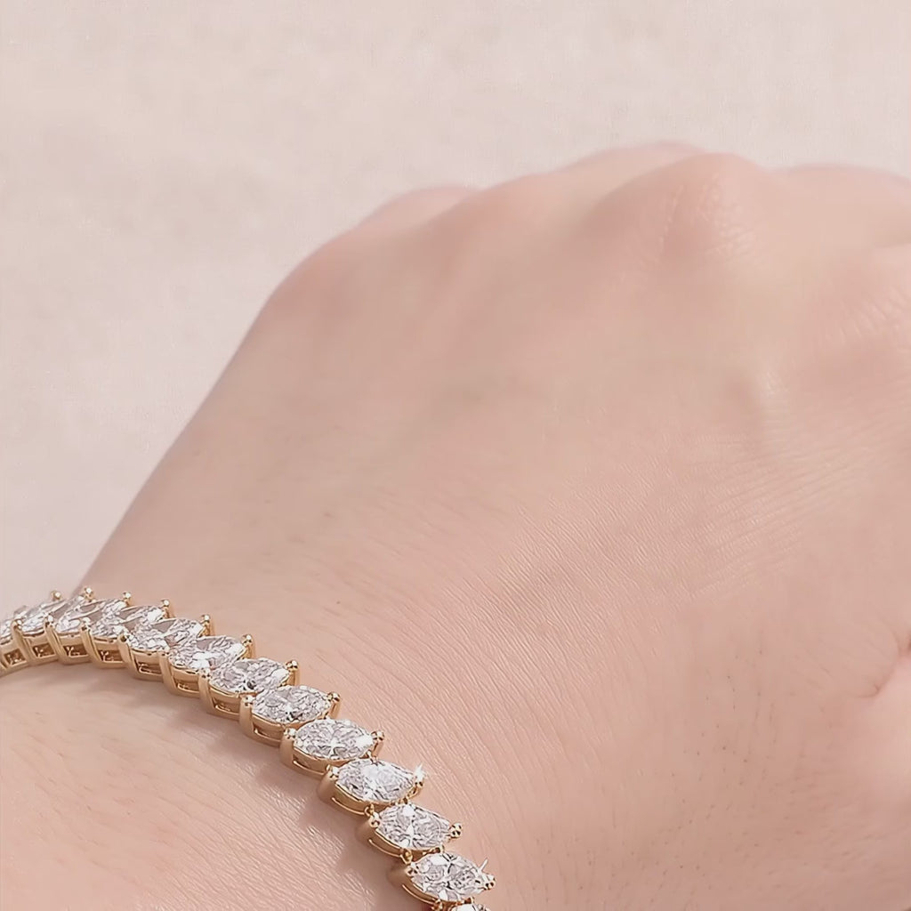 18k Gold Diamond Tessera Bracelet