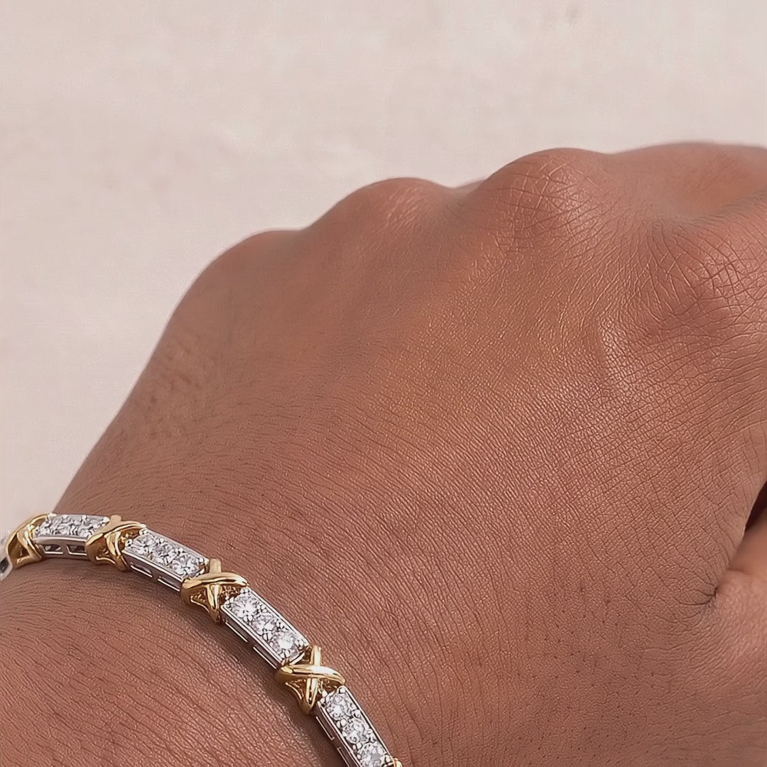 18k Gold Diamond Duetta Bracelet