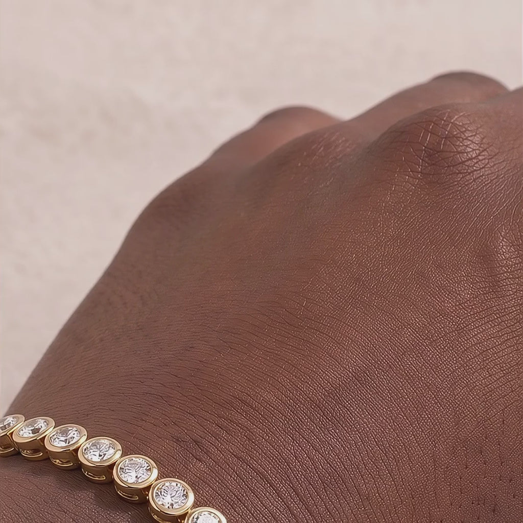 18k Gold Diamond Orbis Bracelet