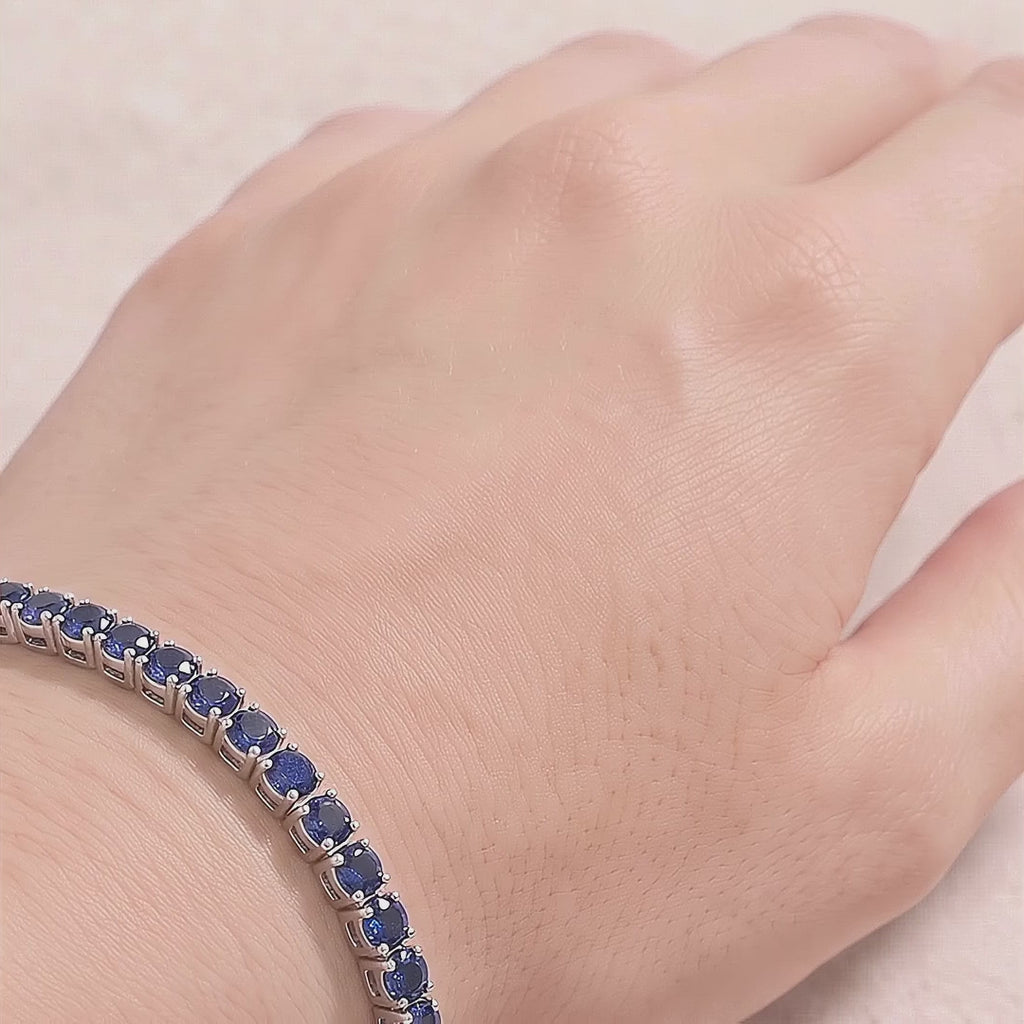 18k White Gold Sapphire Tidia Bracelet