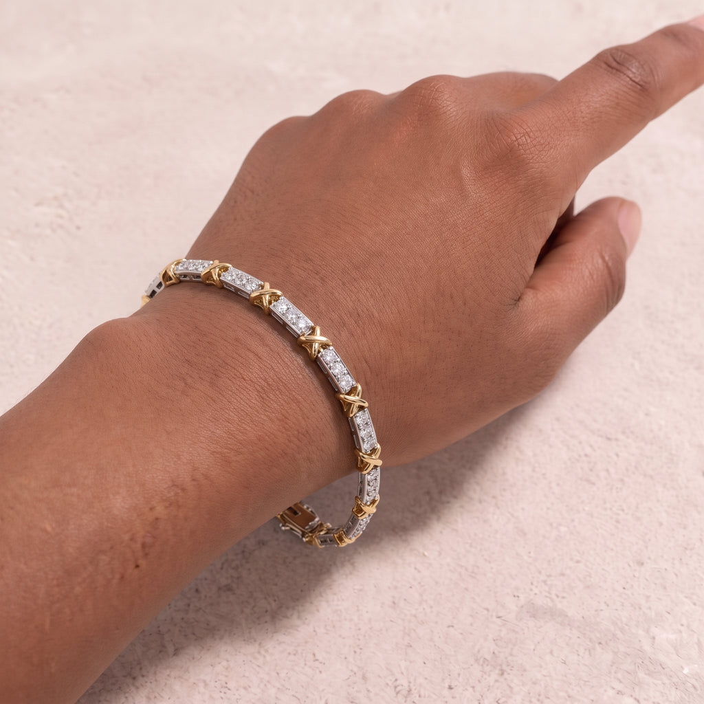 18k Gold Diamond Duetta Bracelet