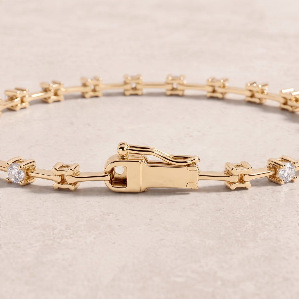 18k Gold Diamond Meridian Bracelet