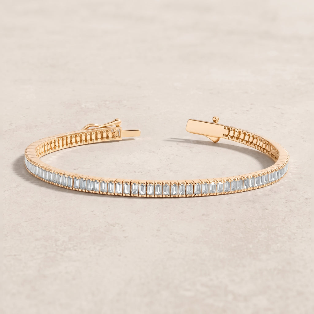 18k Gold Diamond Parquet Bracelet
