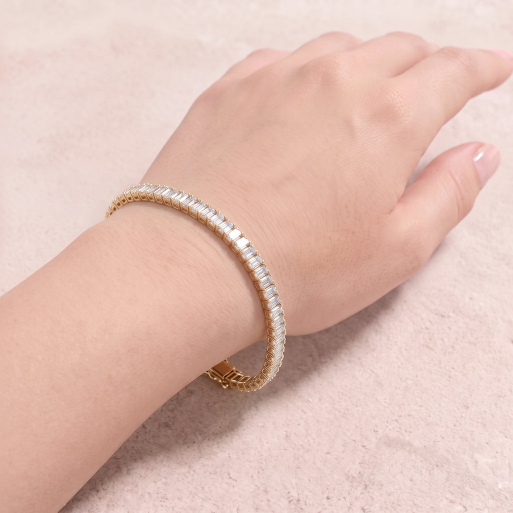 18k Gold Diamond Parquet Bracelet