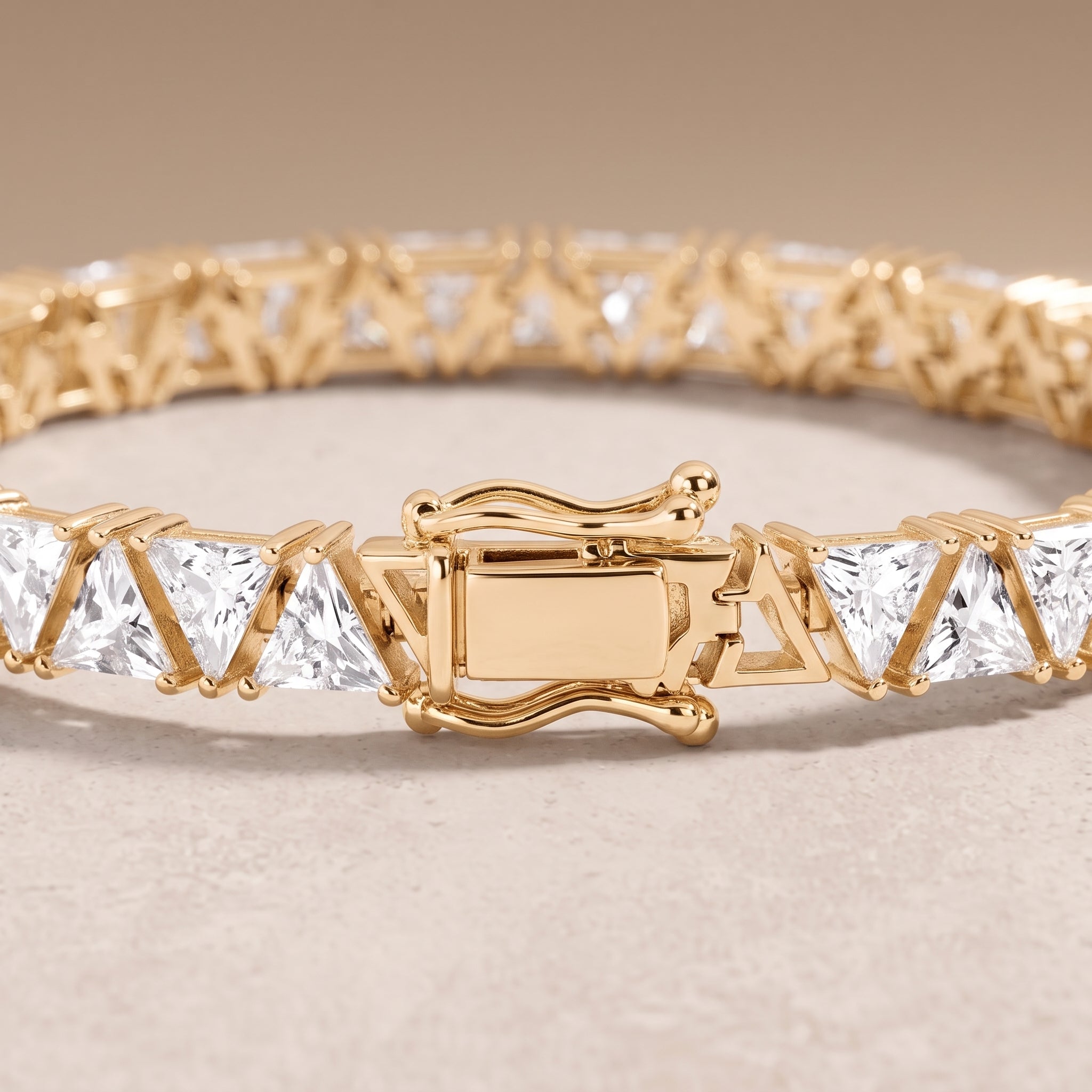 18k Gold Diamond Trigona Bracelet