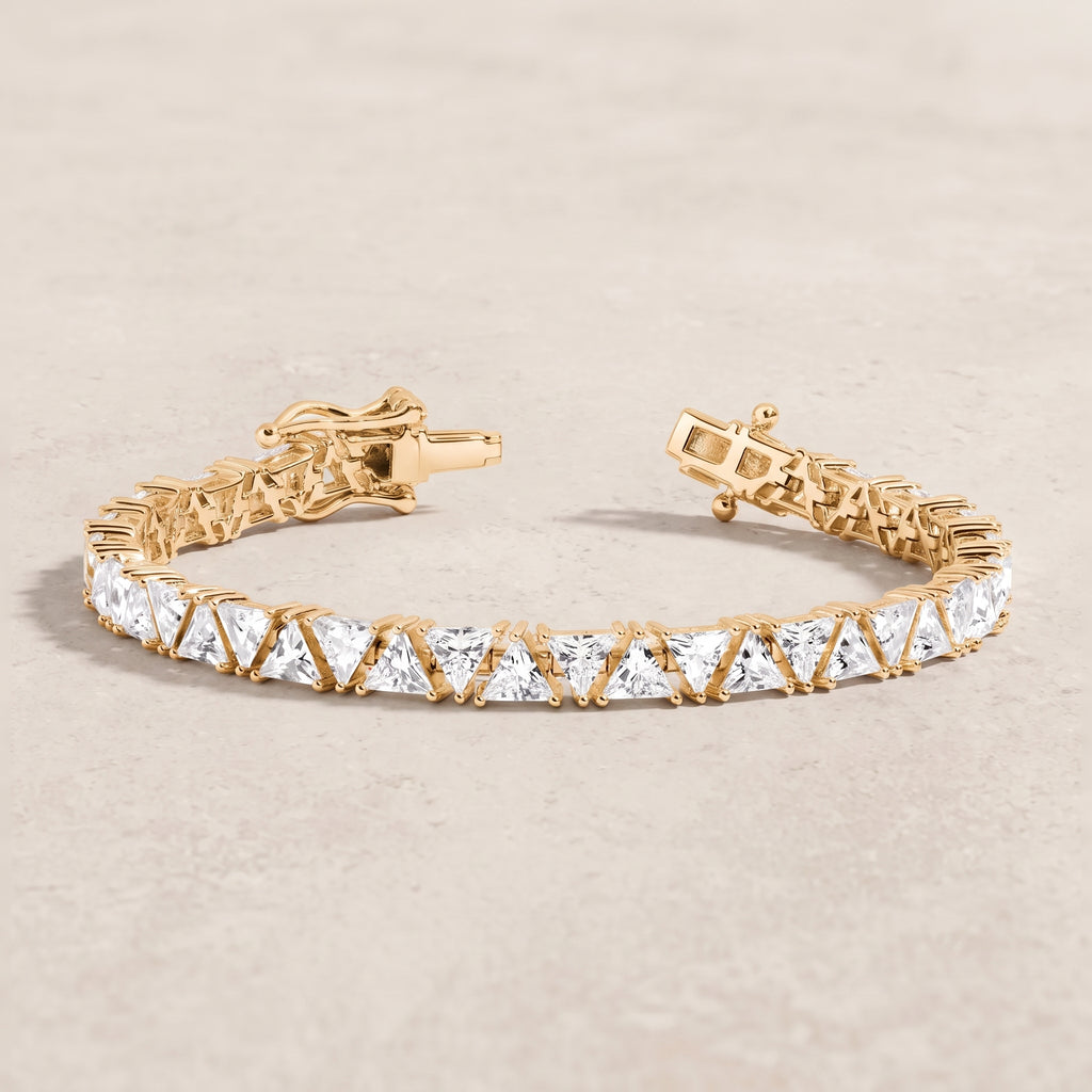 18k Gold Diamond Trigona Bracelet