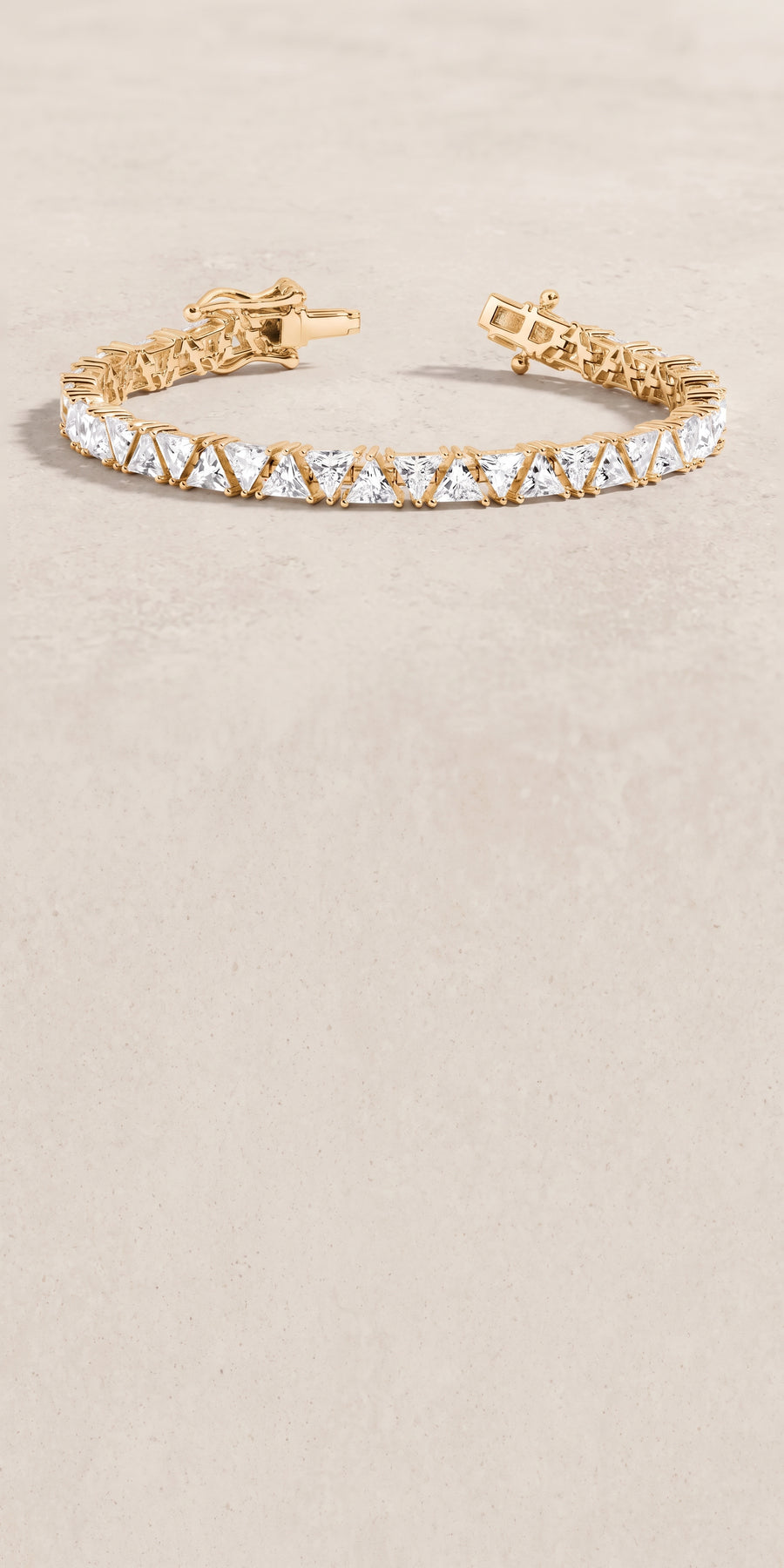 18k Gold Diamond Trigona Bracelet